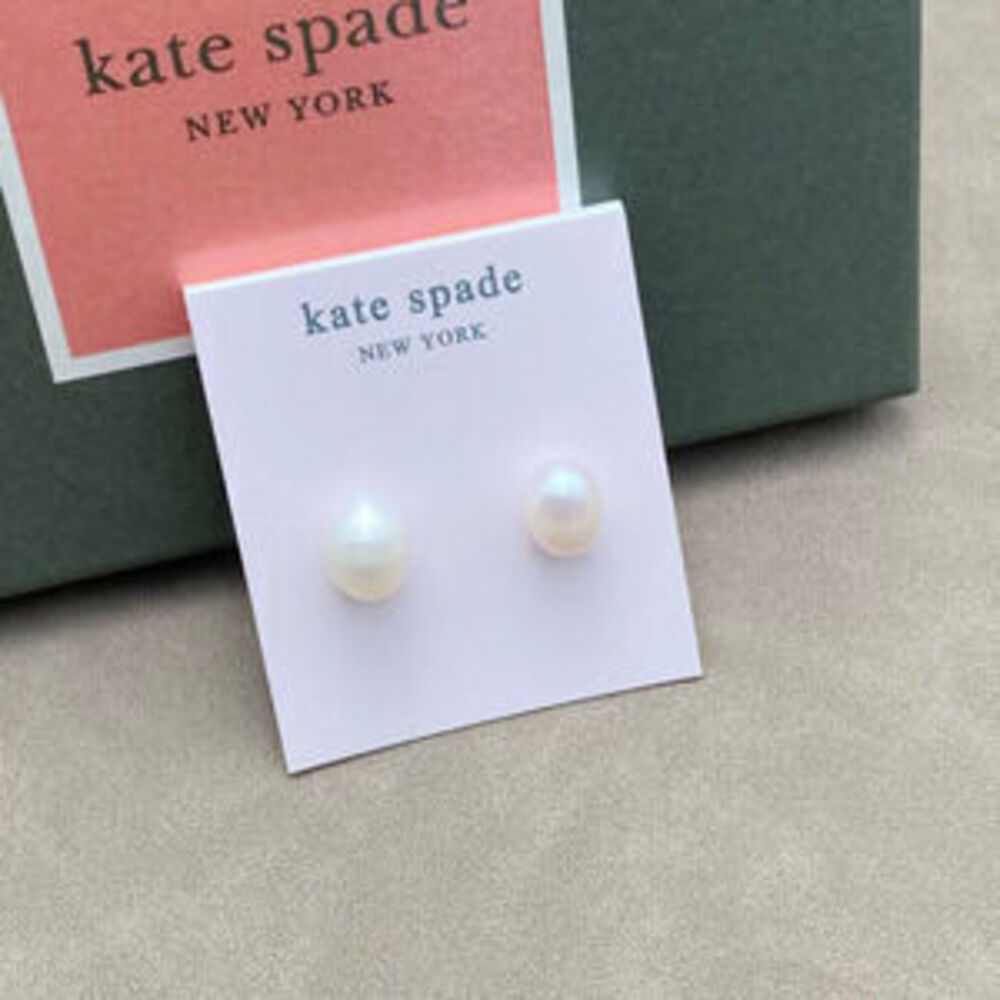 kate spade Natural Pearl Stud Earrings Tiny